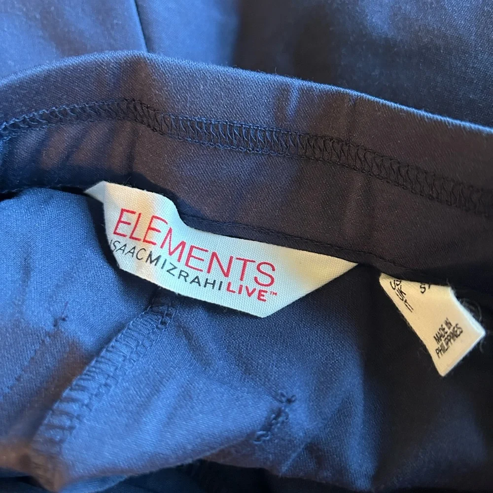 Elements by Isaac Mizrahi Live! 24/7 Stretch Knit Pintuck Pants Comfort Workwear